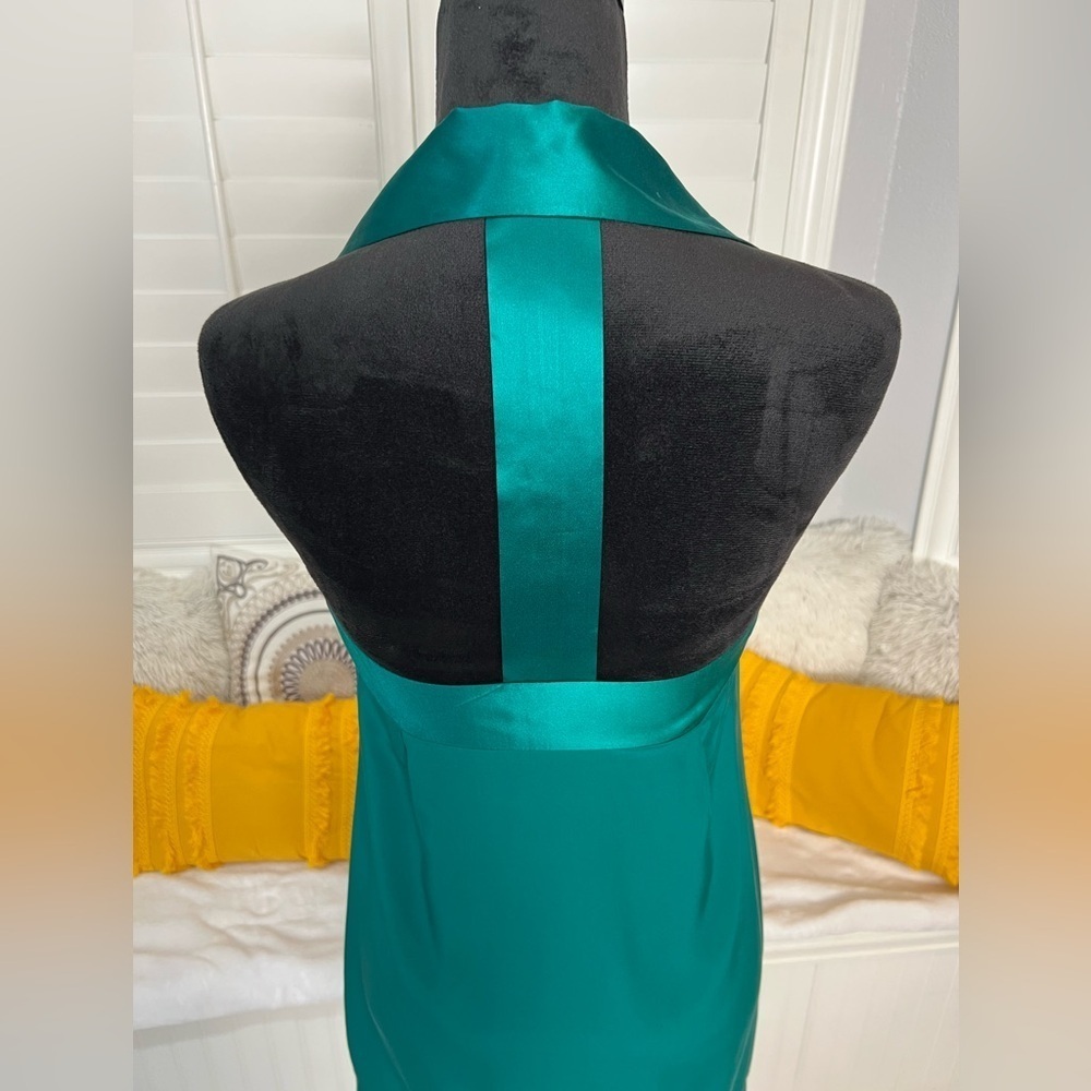 Silk Emerald Green Dress | Size S - Picture 3 of 15